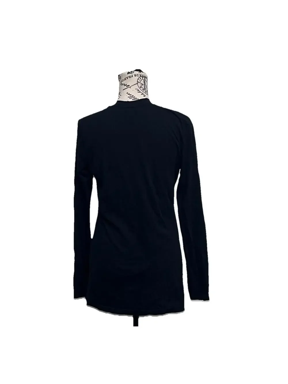 Nordstrom Rack Black Pima Cotton Long Sleeve Tunic Top Women’s Large Soft